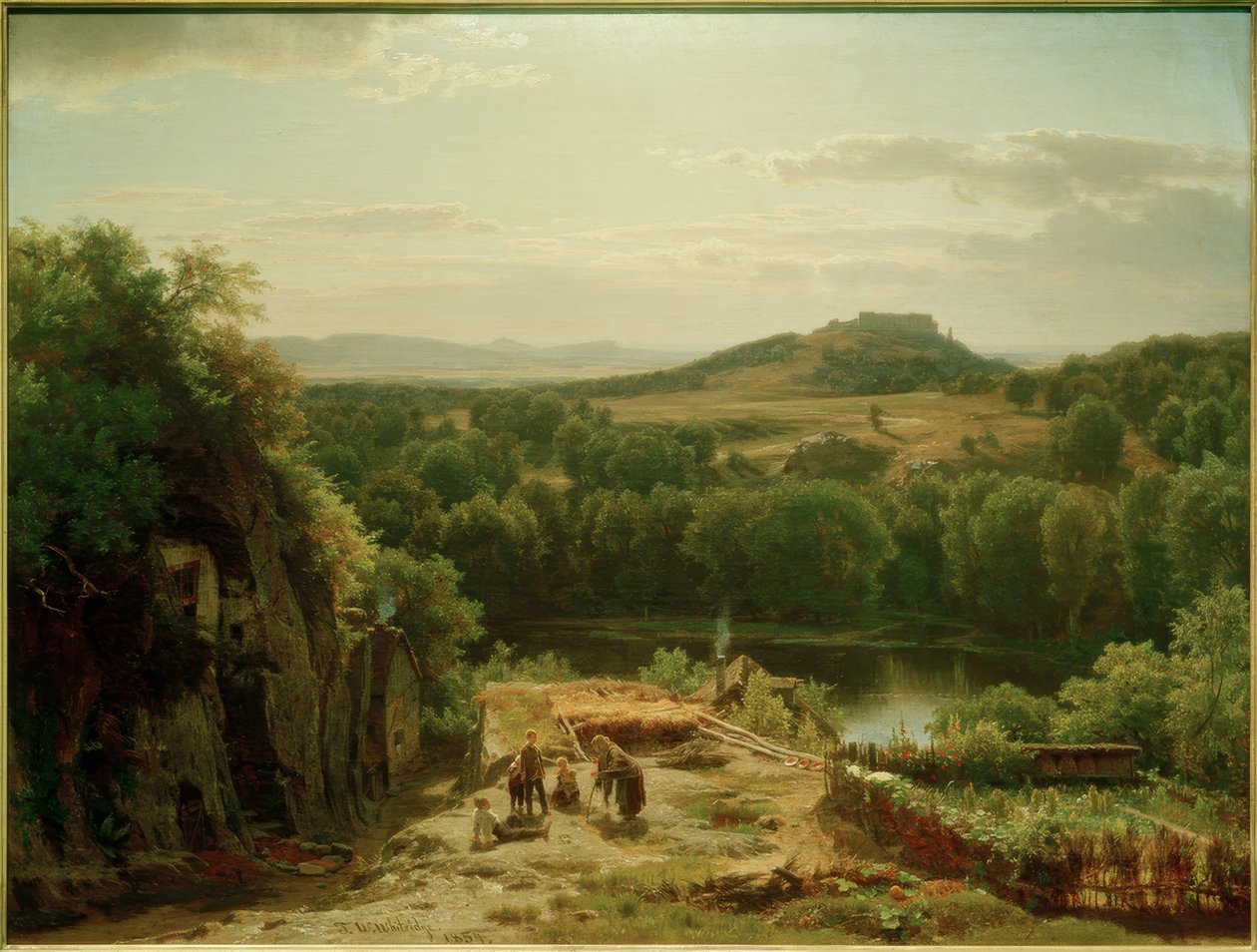 W.Whittredge, paisagem no Harz de Worthington Whittredge