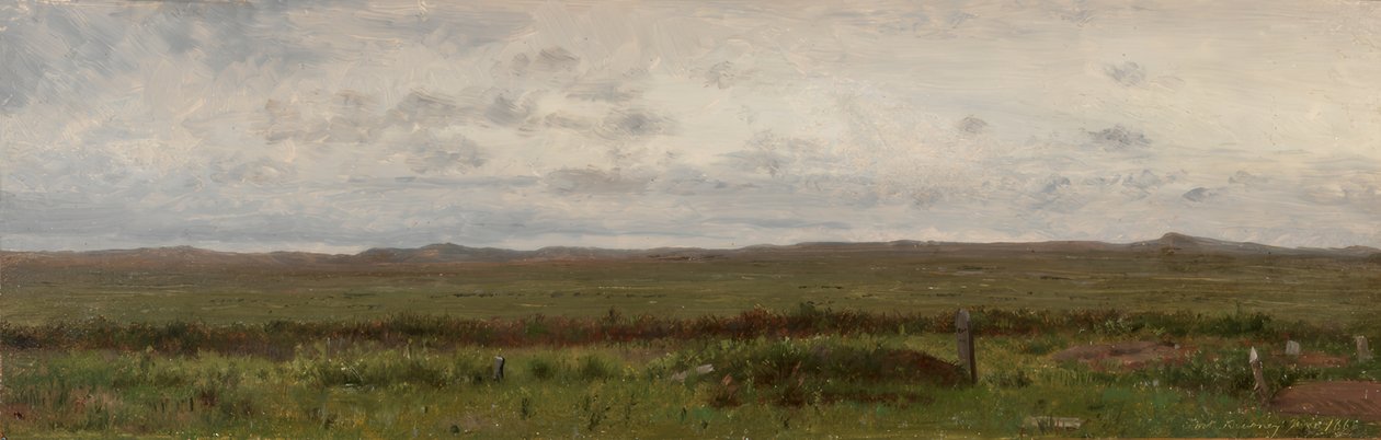 Sepulturas de viajantes, Forte Kearny, Nebraska de Worthington Whittredge