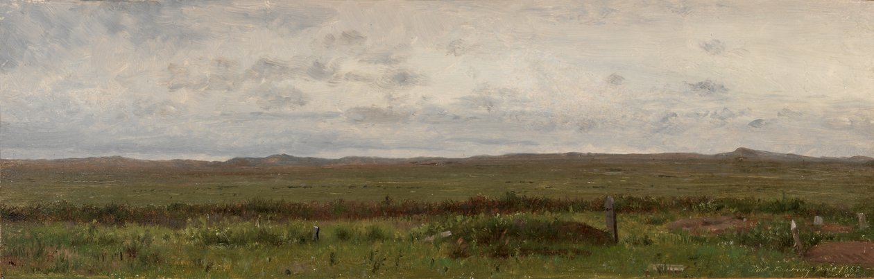 Túmulos de Viajantes, Fort Kearny, Nebraska, 1866. de Worthington Whittredge
