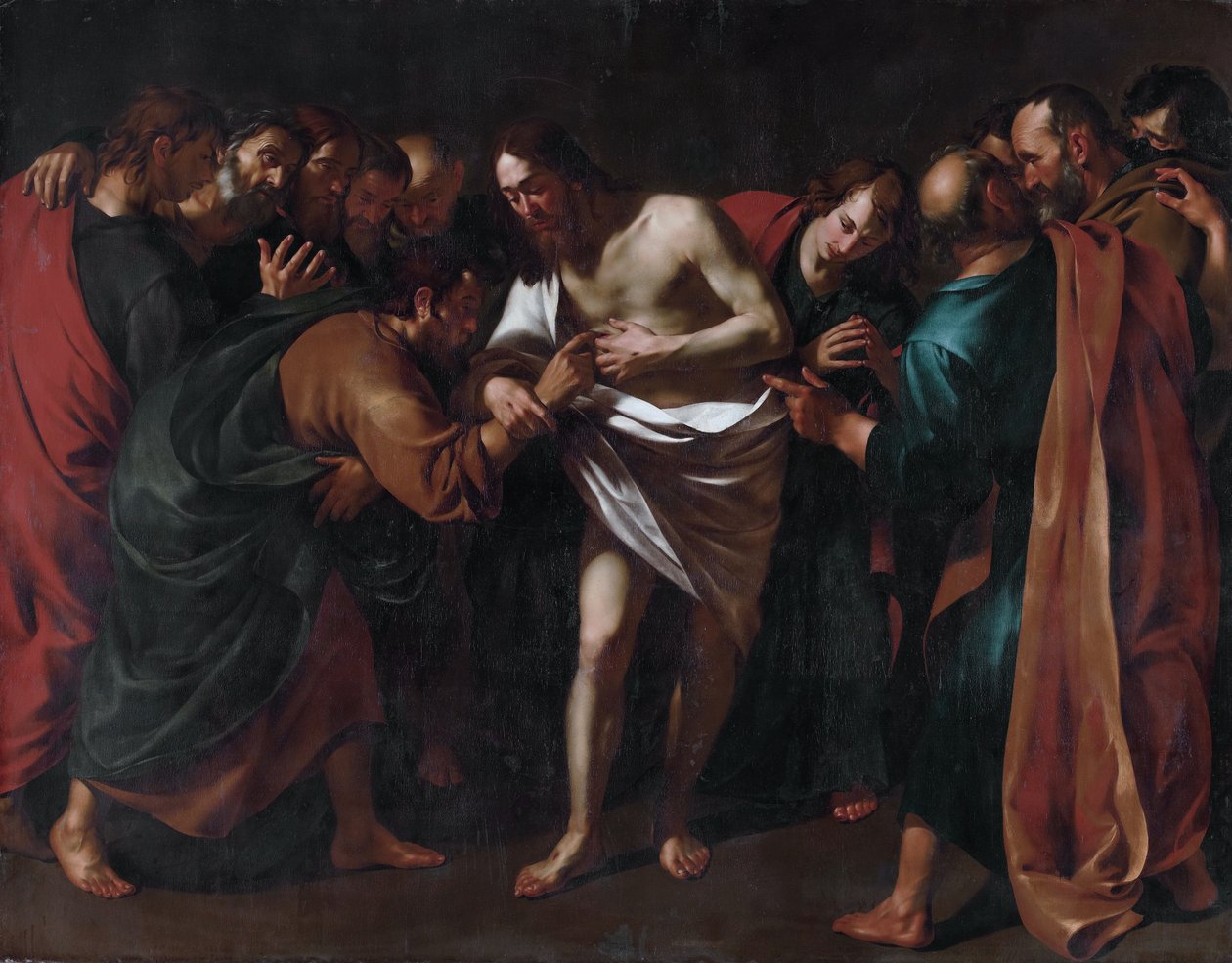 A incredulidade de St. Thomas de Wouter Crabeth II