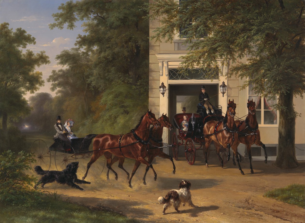 August Belmont e Isabel Perry, 1854. de Wouterus Verschuur