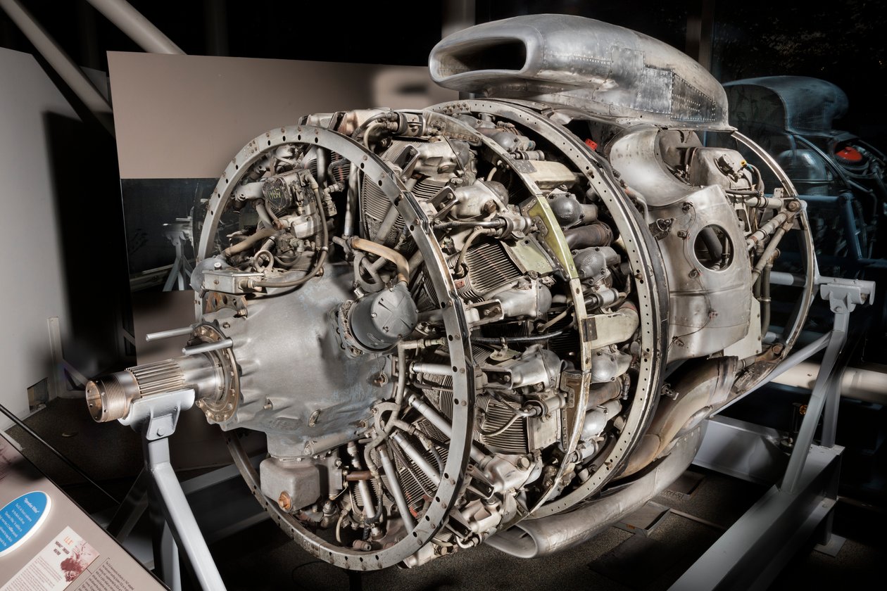 Wright Turbo-Cyclone 18R-3350-TC 972TC18DA2, 2-Row, Motor Radial, 1952. de Wright Aeronautical