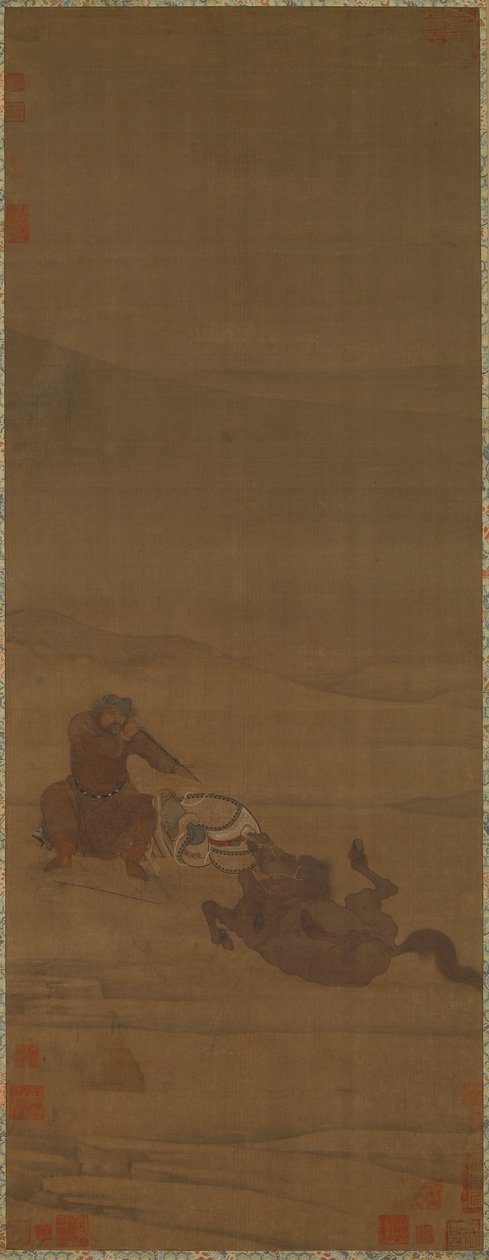 Removendo a Sela, Inspecionando as Flechas, século 12. Os Criadores: Wu Rongguang, Kong Guangtao. de Wu Rongguang, Kong Guangtao