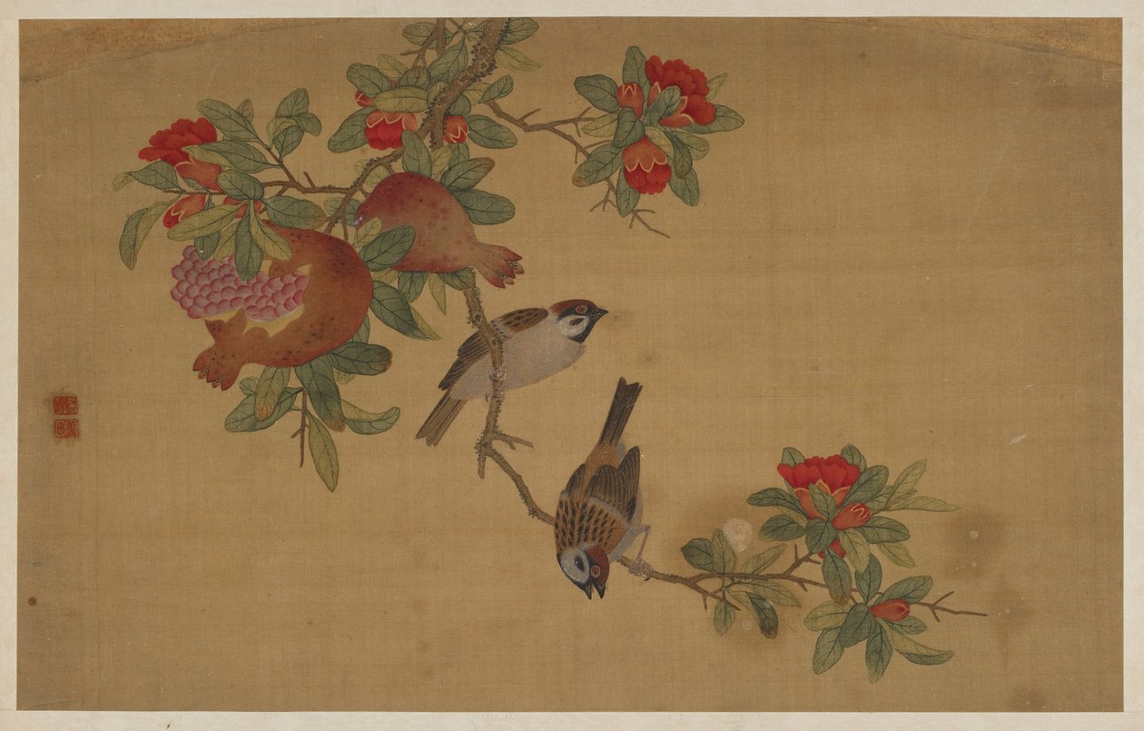 Aves, frutas e flores de Wu Zhang