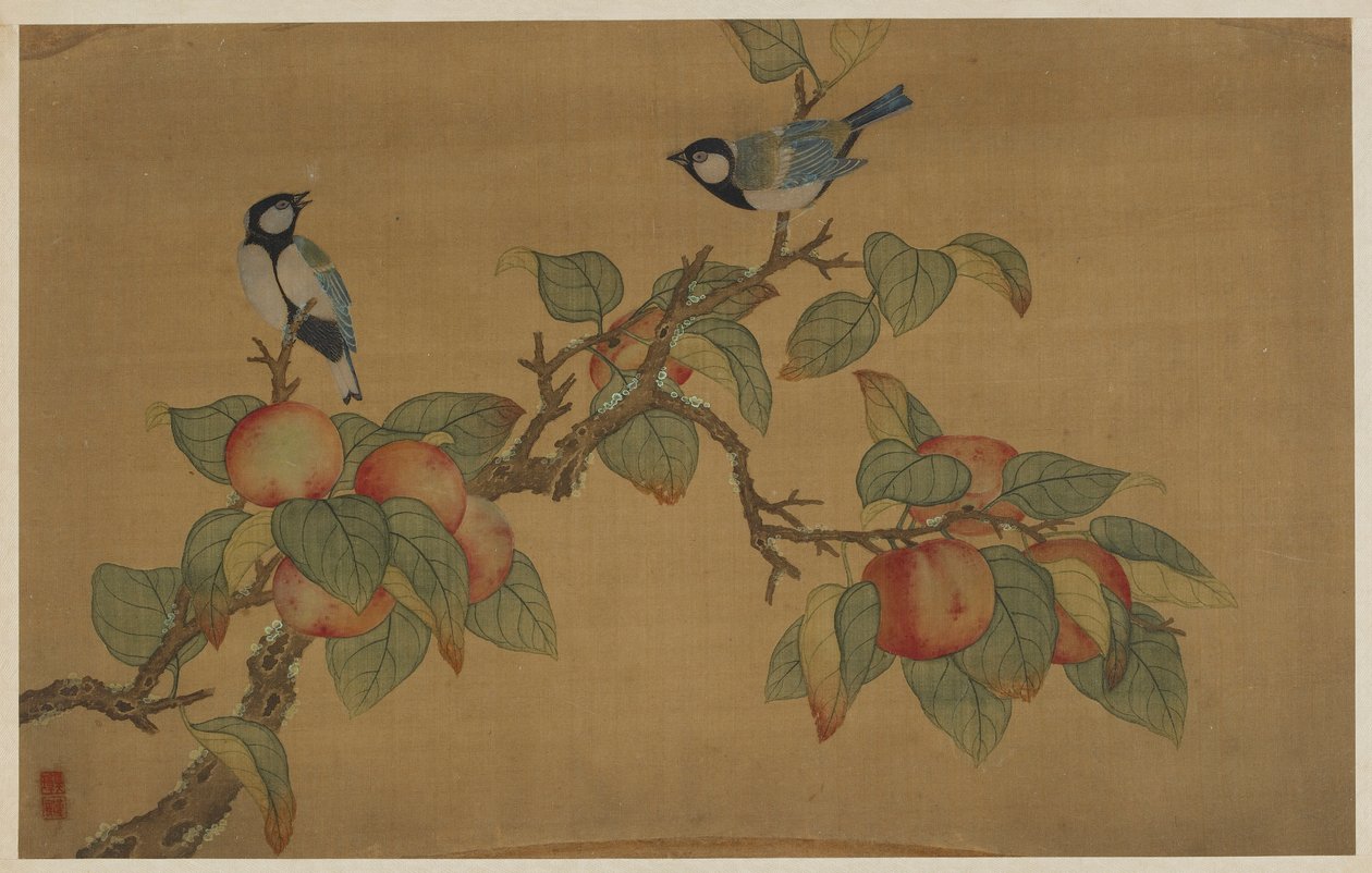 Aves e frutas de Wu Zhang