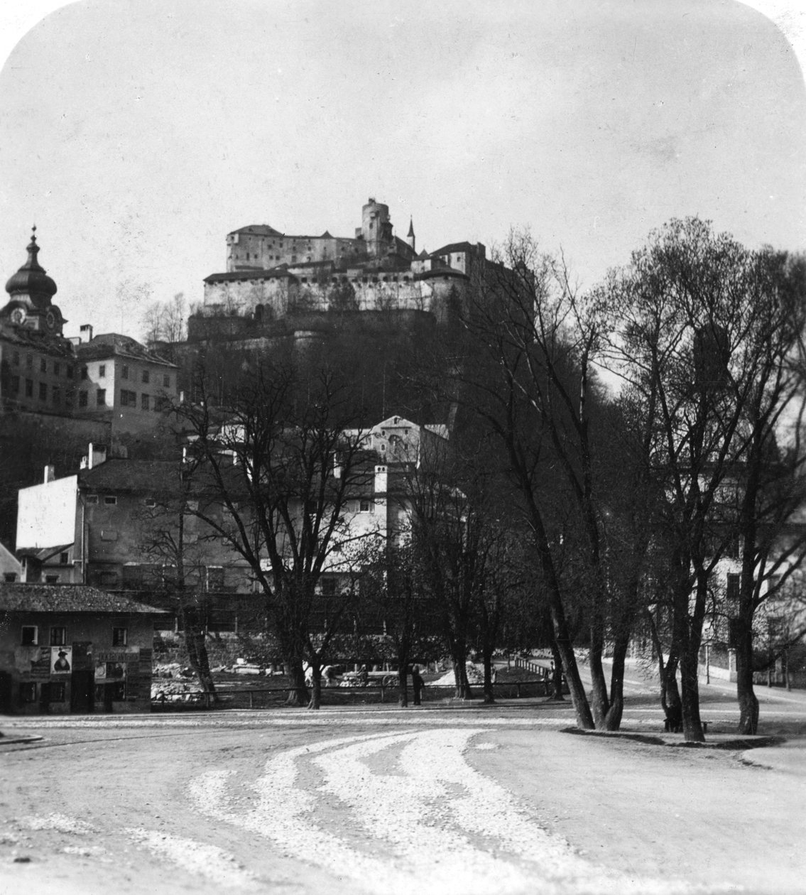 Fortaleza de Hohensalzburg, Salzburgo, Áustria, c1900s. de Wurthle and Sons