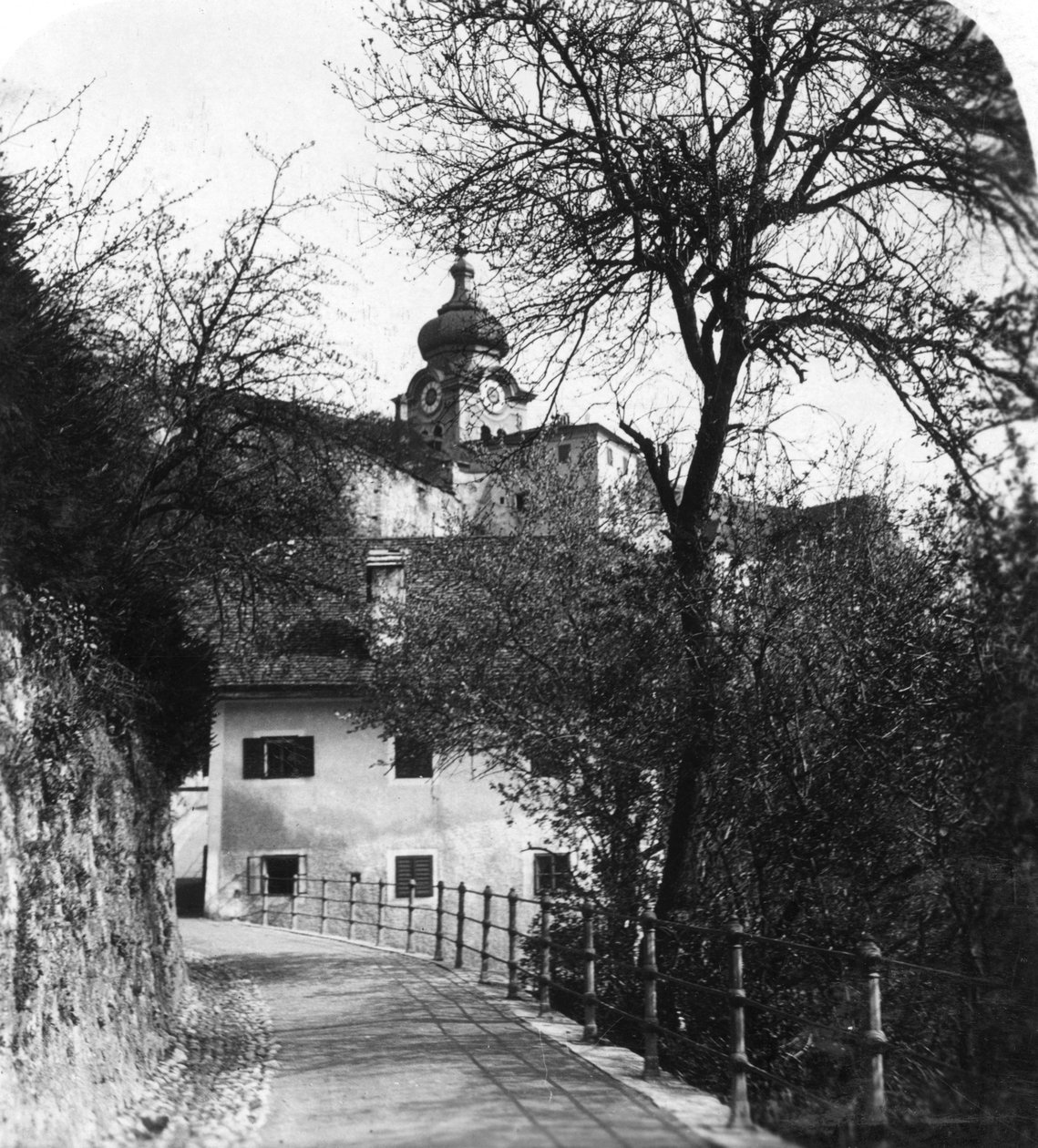 Abadia de Nonnberg, Salzburgo, Áustria, c1900s. de Wurthle and Sons
