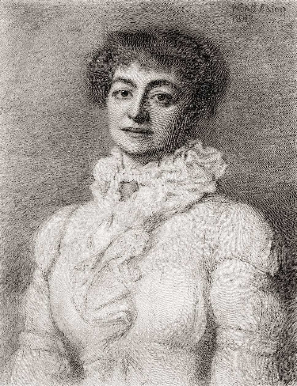 Helena Modjeska, da revista mensal The Century Illustrated, publicada em 1884 de Wyatt Eaton