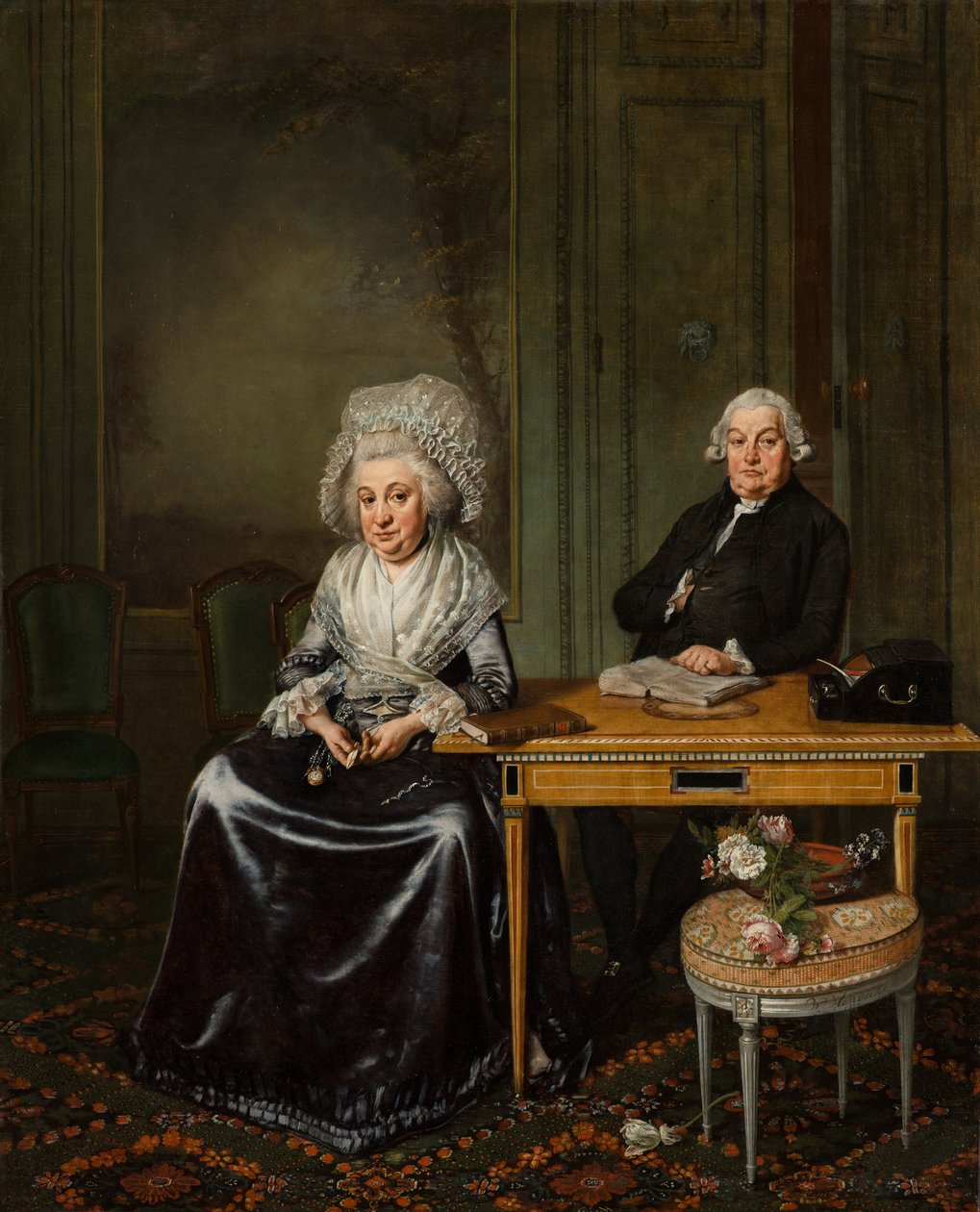 Retrato de Jacob Feitama e sua esposa Elisabeth de Haan de Wybrand Hendricks