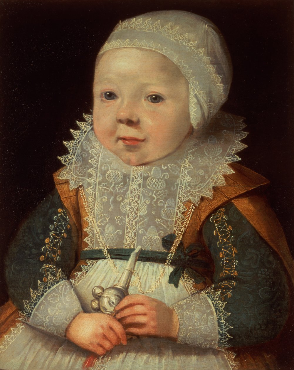 Retrato de uma criança de Wybrand Simonsz. de Geest