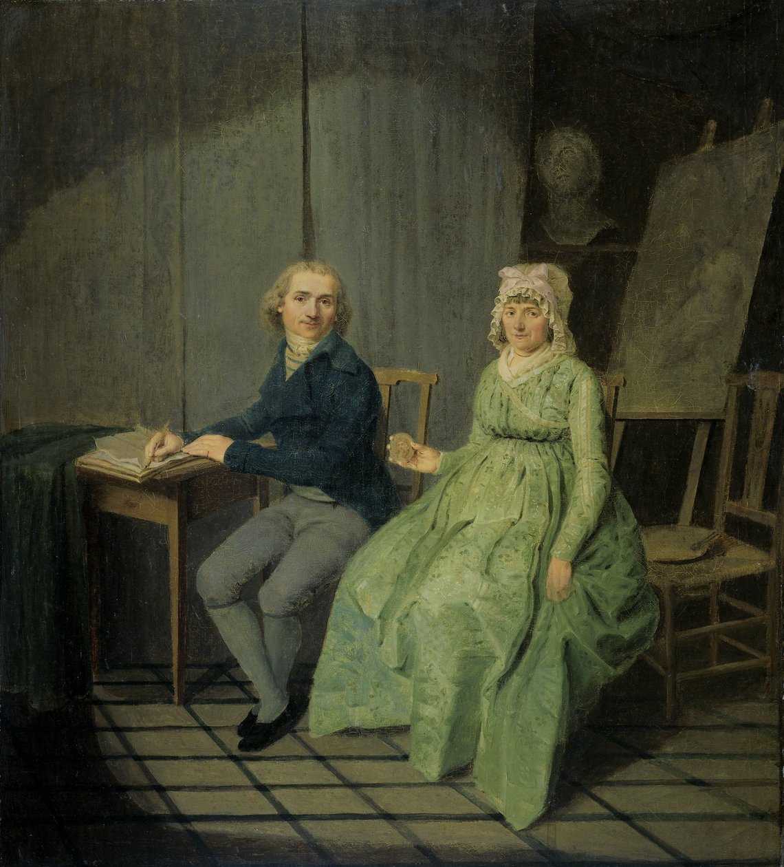 Um pintor com sua esposa de Wybrand Hendriks