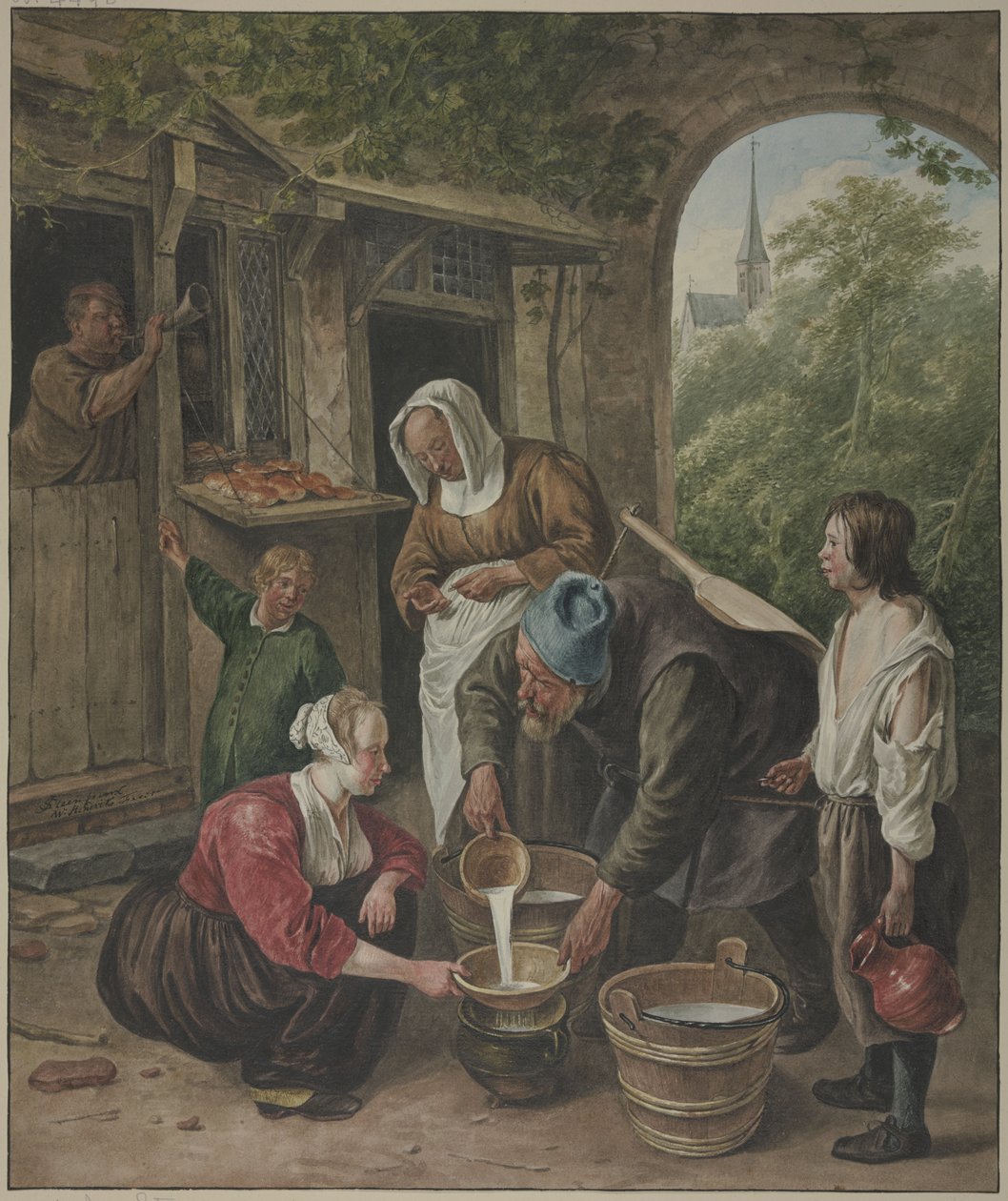 A vendedora de leite de Wybrand Hendriks