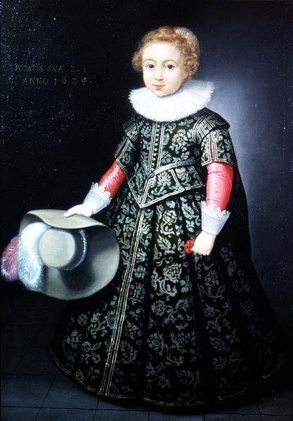 Retrato de um rapazinho de dois anos e meio de Wybrand Simonsz. de Geest