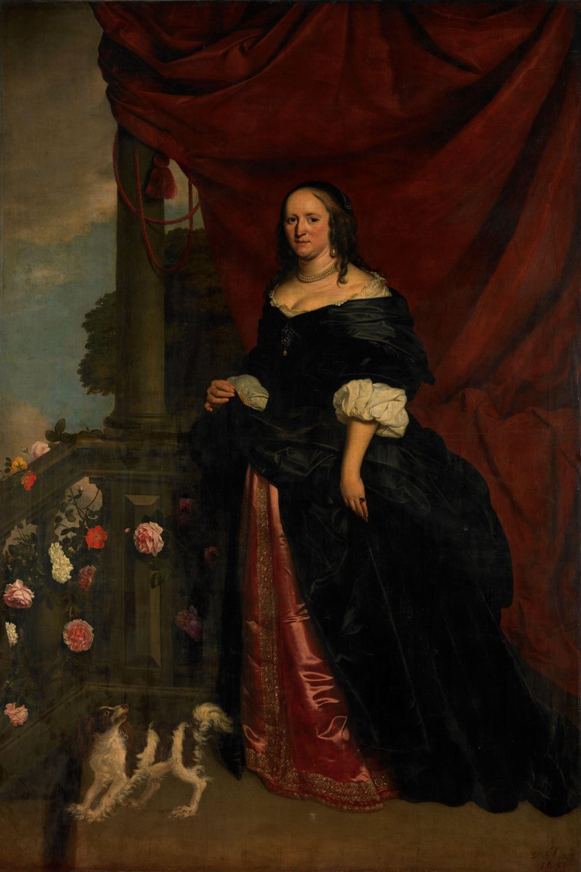 Retrato de uma mulher, provavelmente Sophia Anna van Pipenpoy (c. 1618-70), Condessa de Schellart de Wybrand de Geest (I)