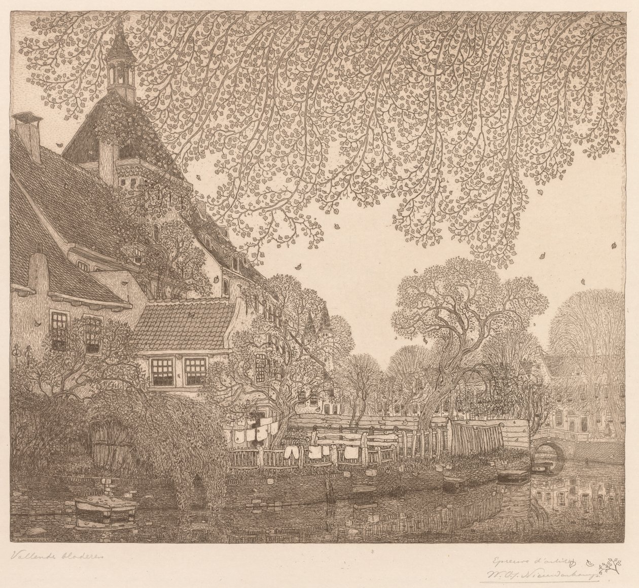 Folhas caindo, Amersfoort de Wynand Otto Jan Nieuwenkamp