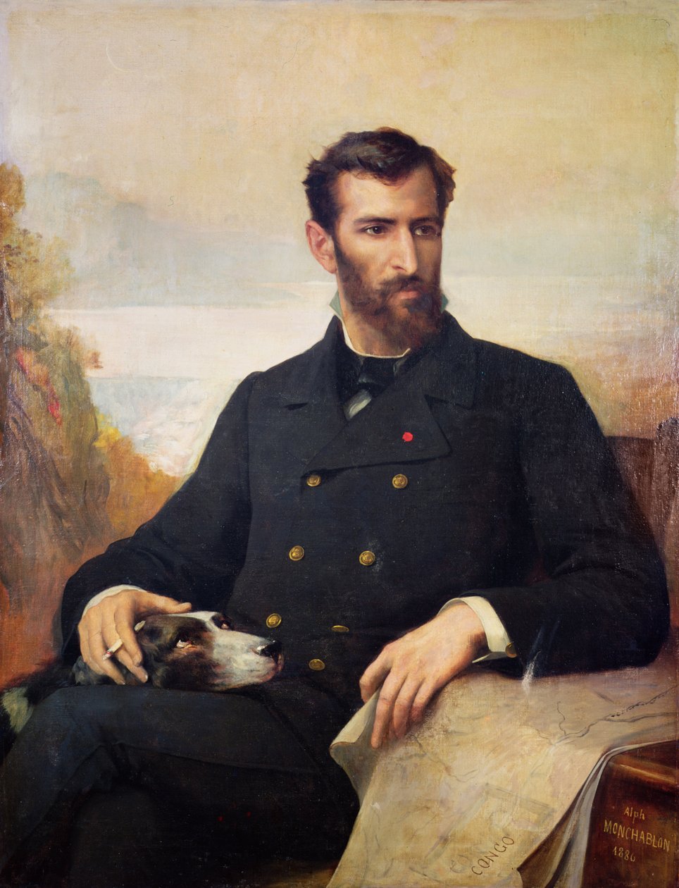 Pierre Savorgnan de Brazza (1852-1905) 1886 de Xavier Alphonse Monchablon