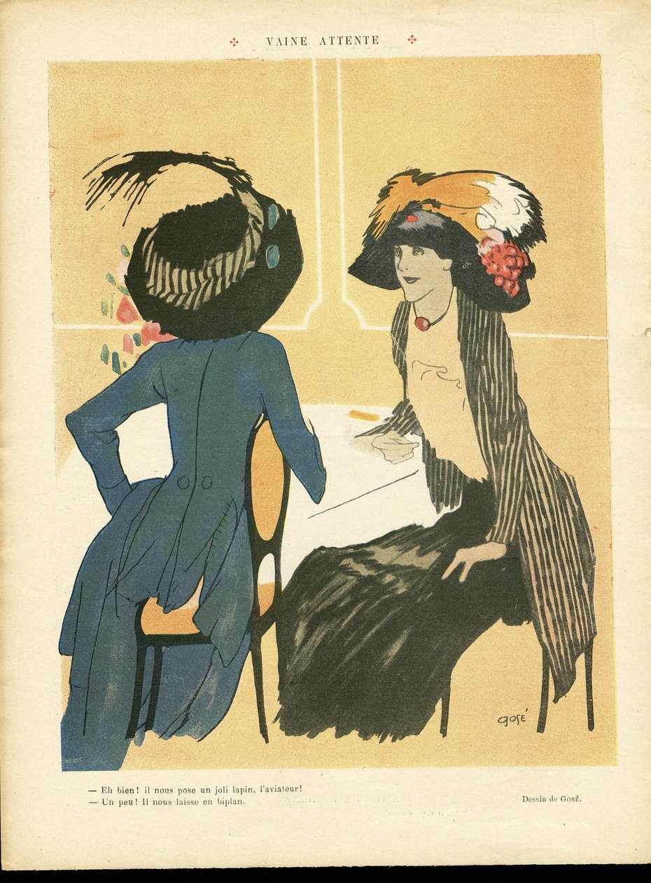 Ilustração de Xavier Gose (1876-1915) em Le Lire de Xavier Gose