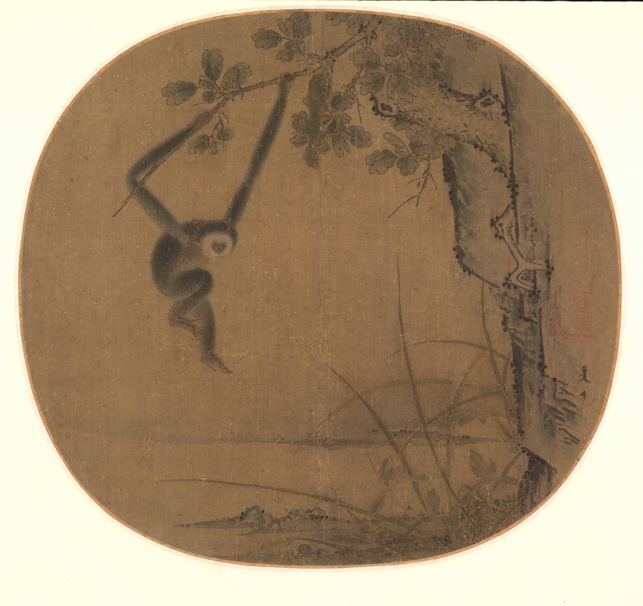 Gibbon de balanço, 1100s atrasados - primeiro quarto 1200s. de Xia Gui