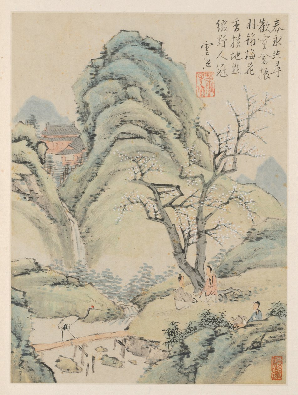 Álbum de Paisagens Sazonais, Folha A (folha anterior 4) de Xiao Yuncong