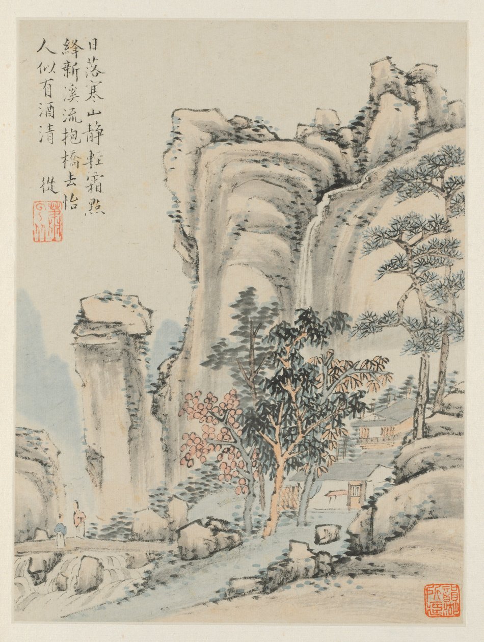 Álbum de Paisagens Sazonais, Folha E (folha anterior 3) de Xiao Yuncong