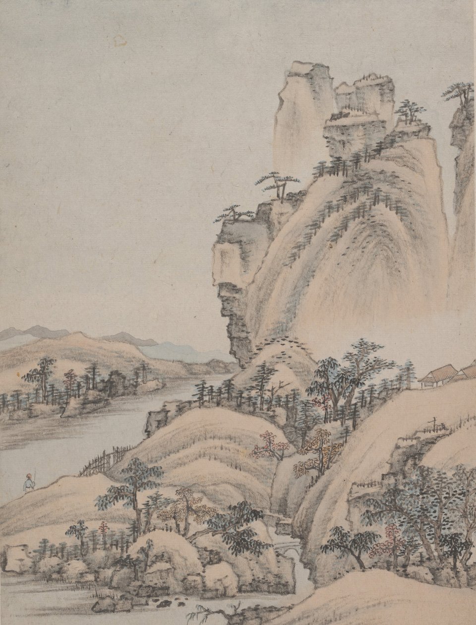 Paisagens, datada de 1668. de Xiao Yuncong