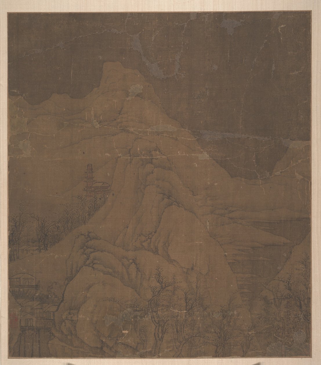 Montanhas cobertas de neve, ca. 1000. de Xu Daoning