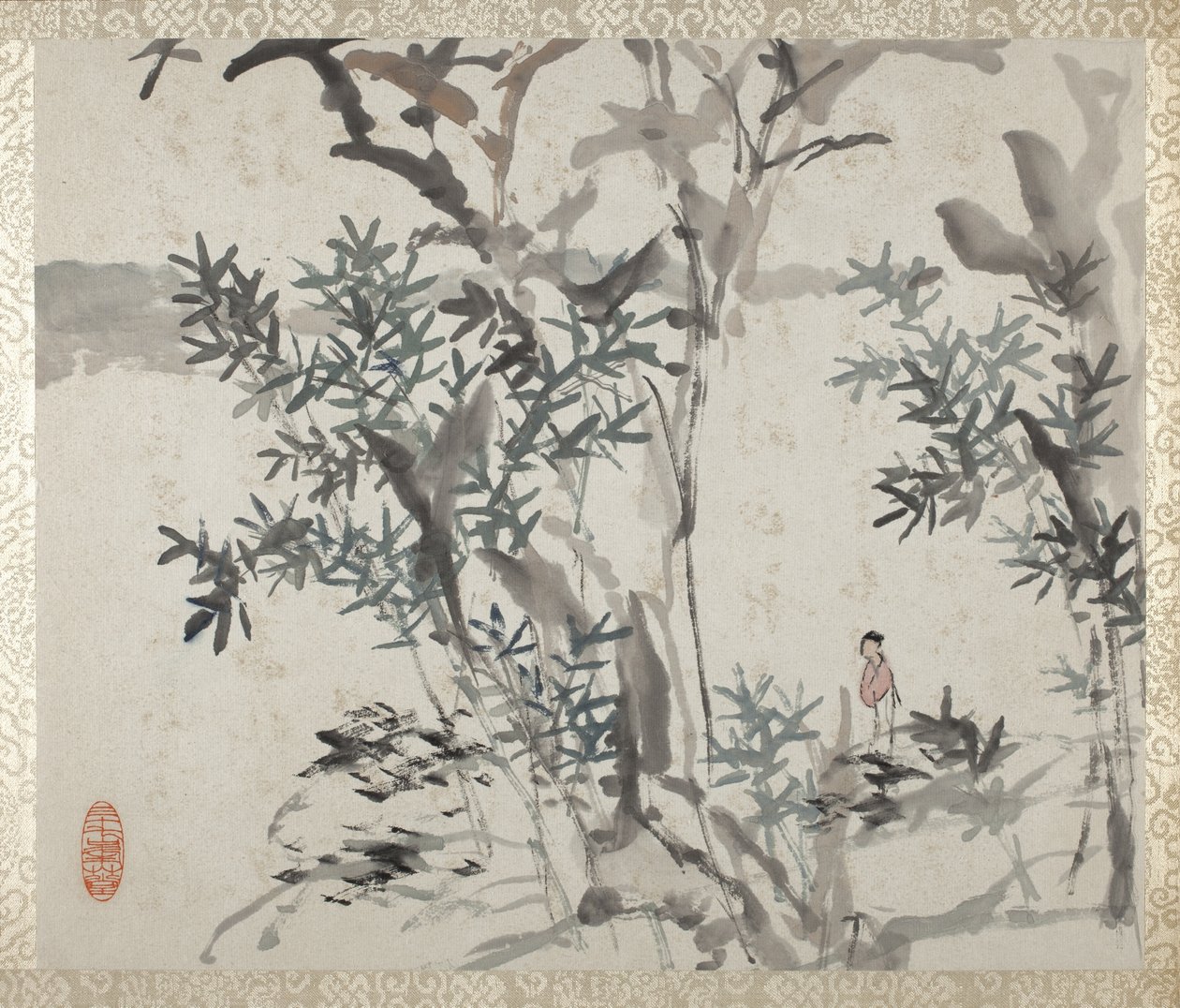 Álbum de paisagens e caligrafia para Liu Songfu de Xugu