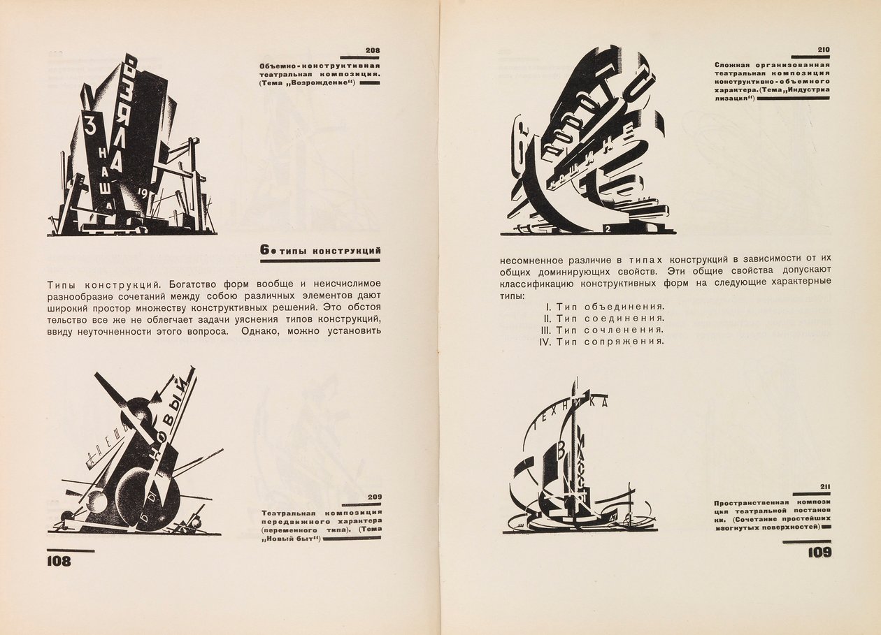 A construção de formas arquitetônicas e de máquina, 1931. de Yakov Georgievich Chernikhov