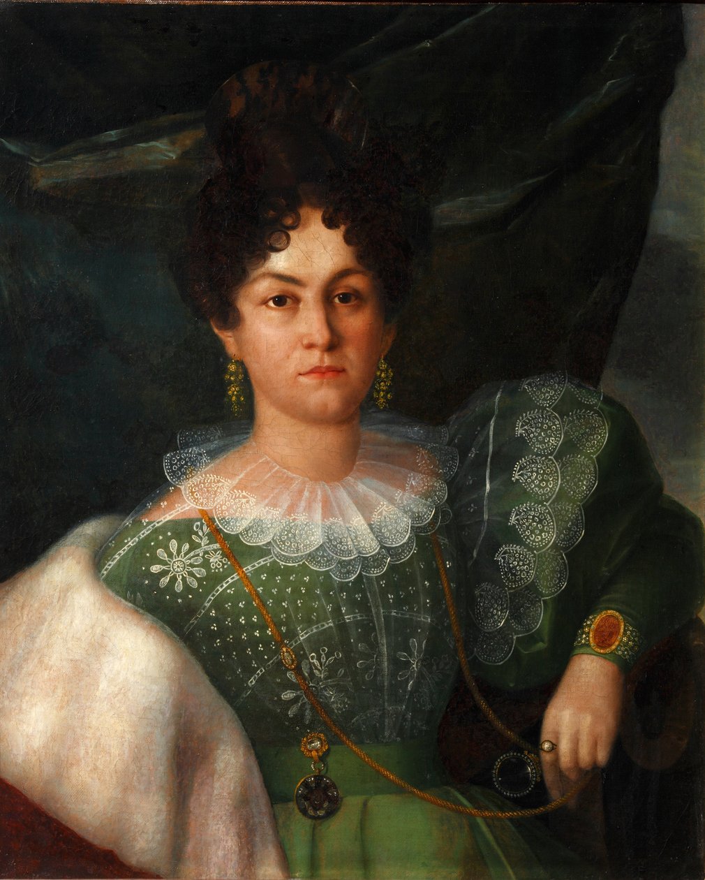 Retrato de Anna Borisovna Bakunina 1802-1835, 1832 de Yakov Streshnev