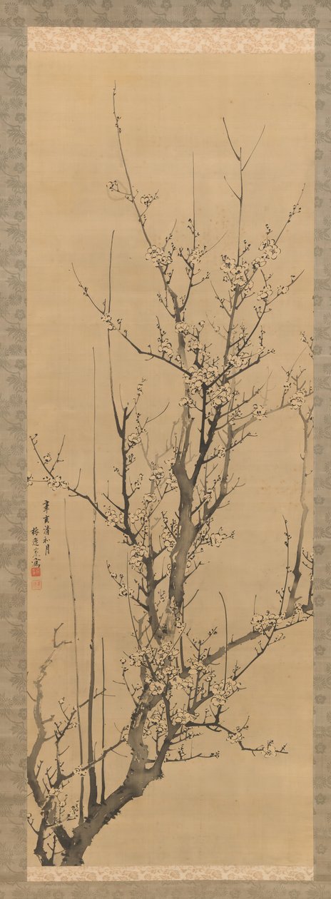 Plum Blossoms, datada de 1851. de Yamamoto Baiitsu