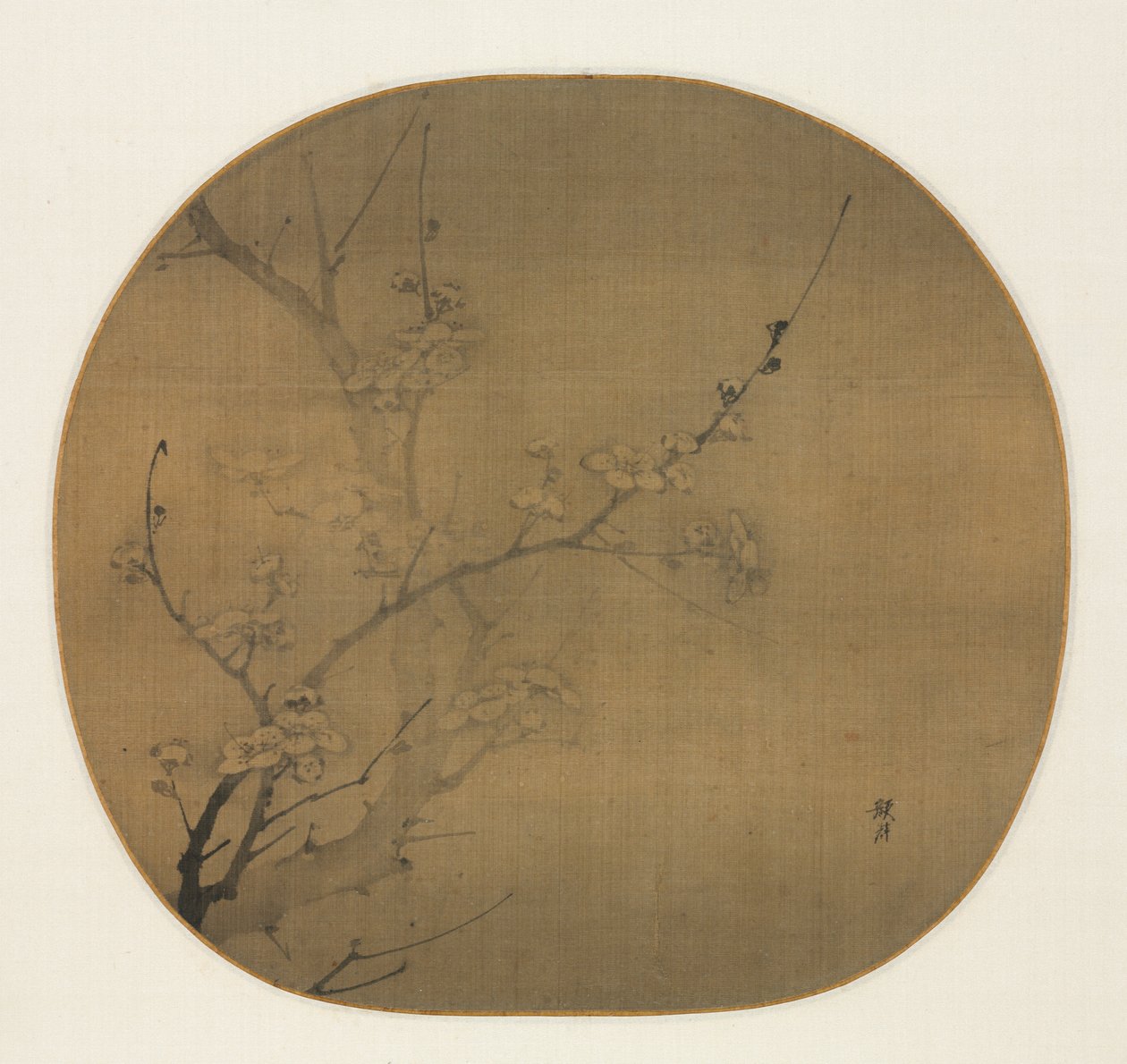 Plum Blossoms in Moonlight, primeira metade do século XIV. de Yan Hui