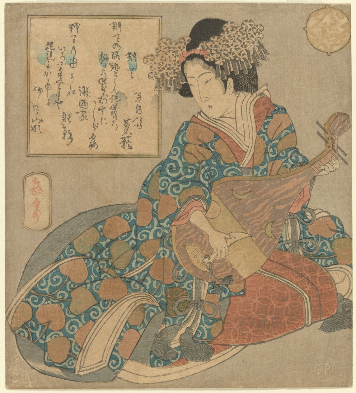 Alusões aos Sete Deuses da Sorte - Benten (fac-símile) (CBL J 2092) de Yashima Gakutei
