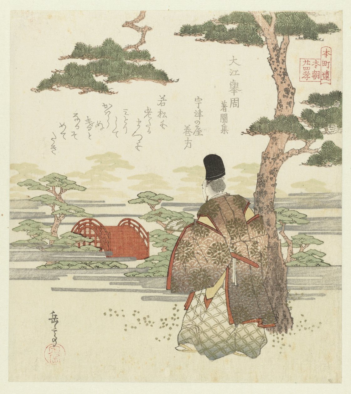 Vinte e quatro exemplos japoneses de piedade filial para o Honchôren (título da série) de Yashima Gakutei