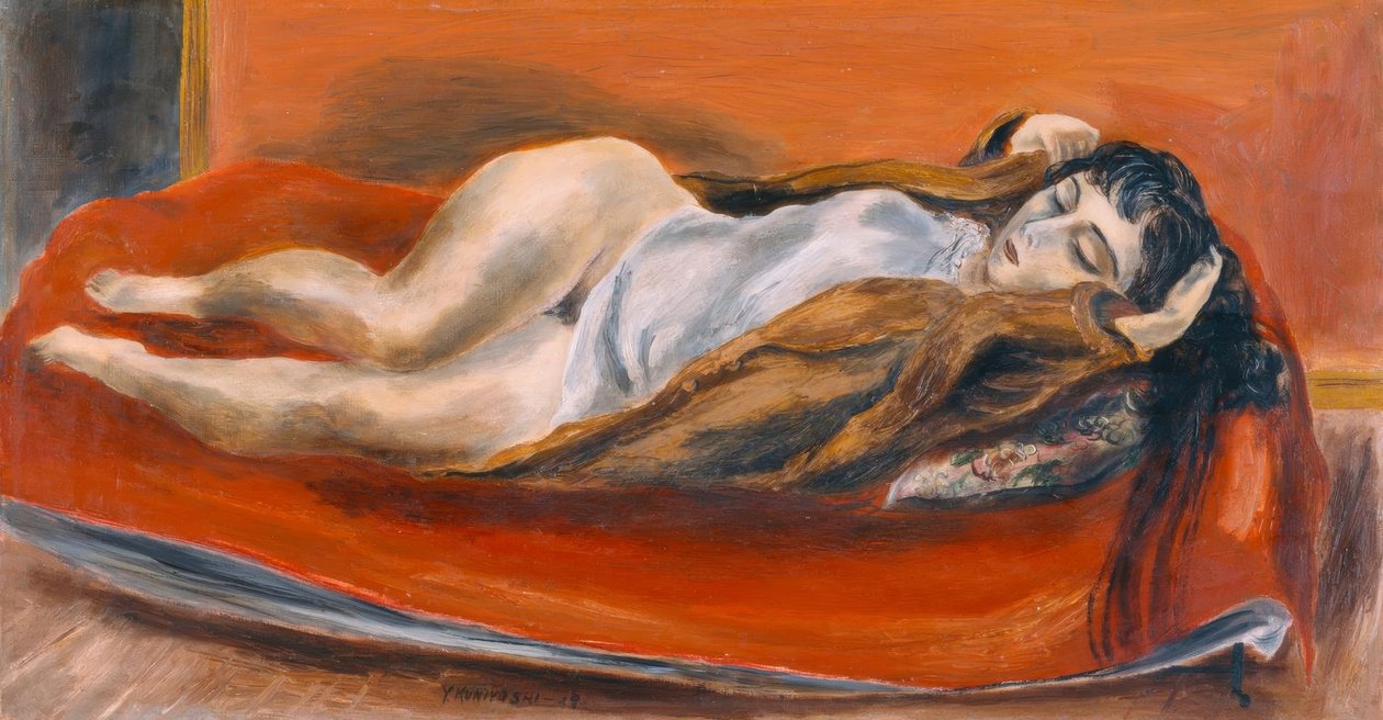 Mulher reclinada de Yasuo Kuniyoshi