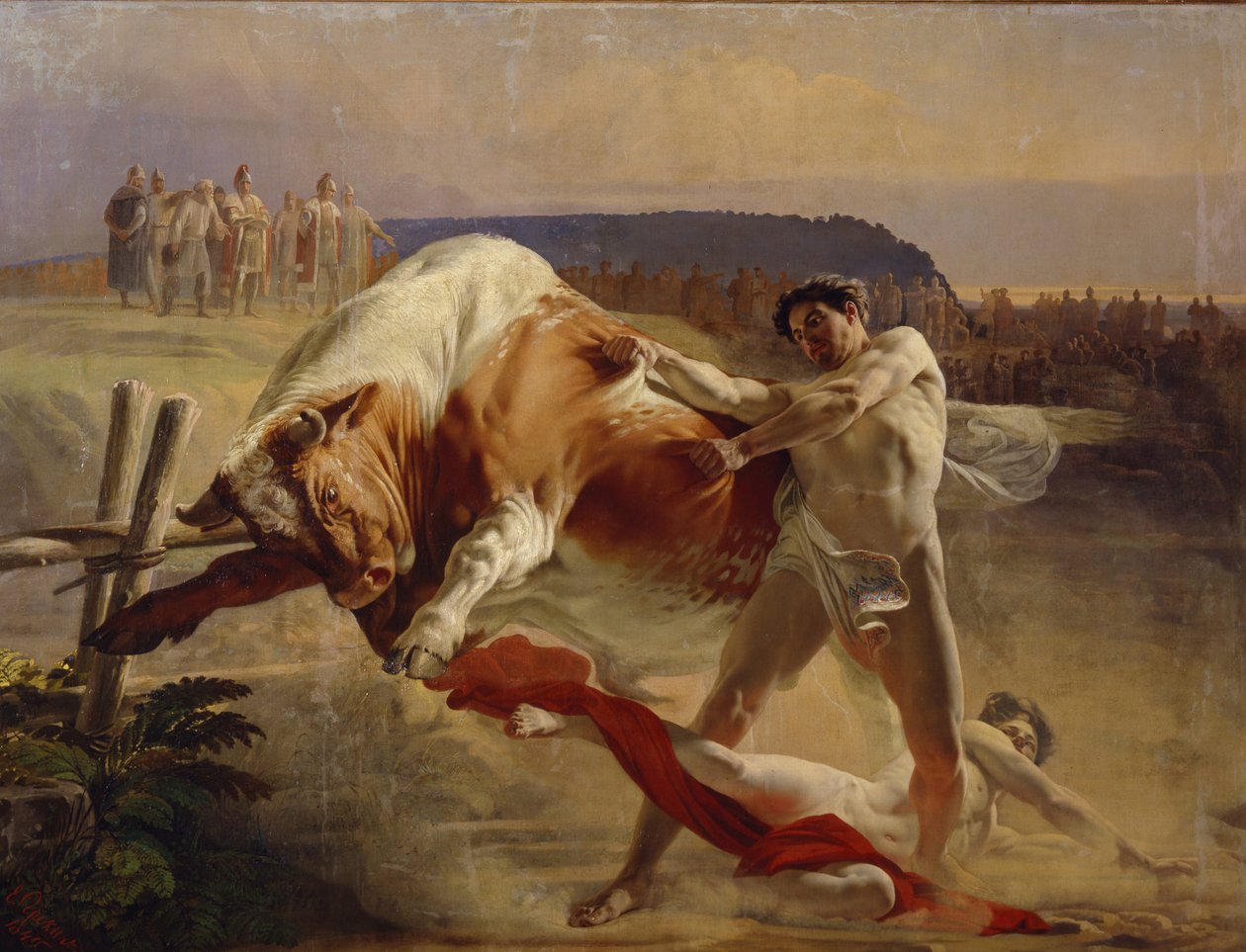 O julgamento da força de Yan Usmovets, 1849 de Yevgraf Semyonovich Sorokin
