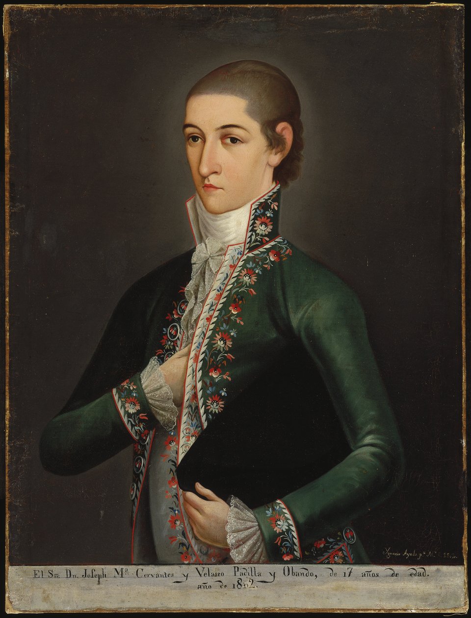 Don Jose Maria Cervantes e Velasco Padilla e Obando, 1802 de Ygnacio Ayala