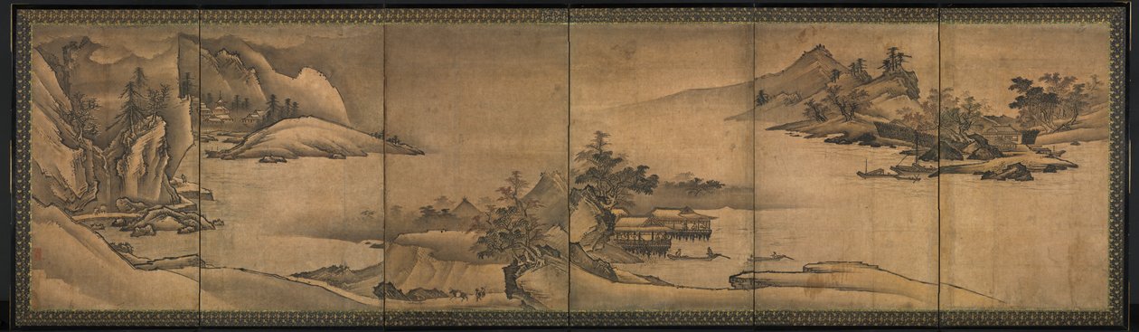 Paisagem das quatro estações de Yi Sumun (Korean, b. c. 1404)