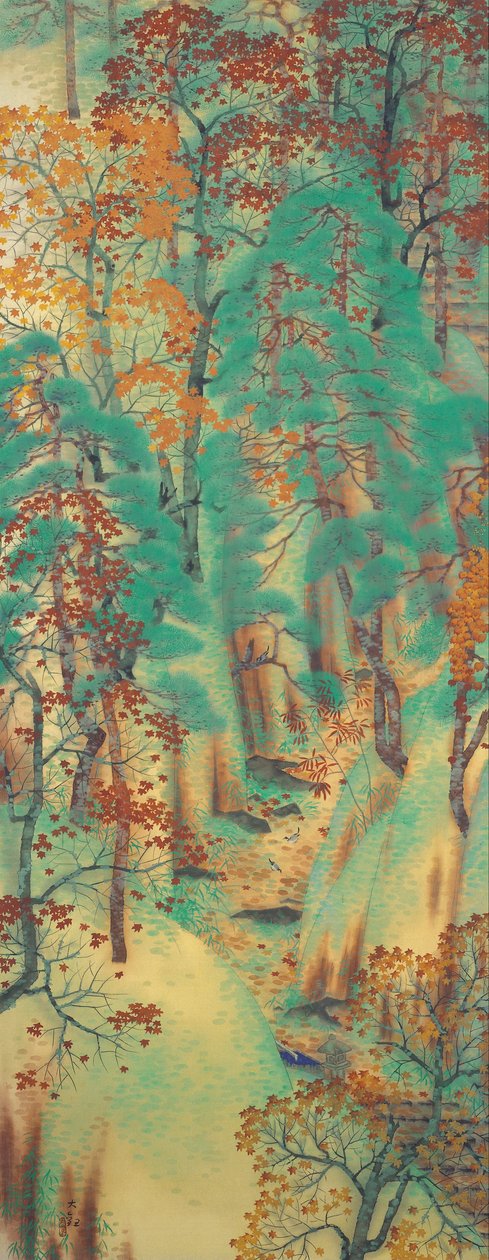 Caminho para Atago de Yokoyama Taikan