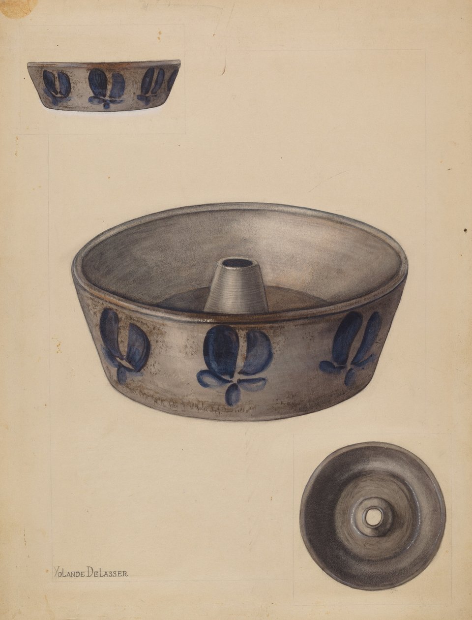 Prato de assar, c. 1936. de Yolande Delasser
