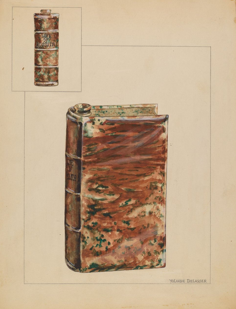 Garrafa de livro, c. 1937. de Yolande Delasser
