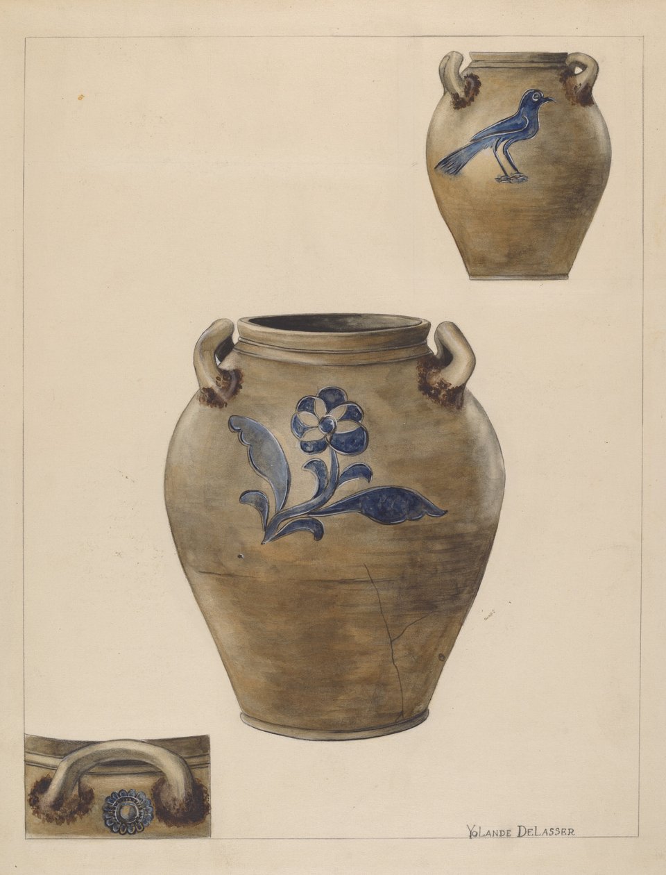 Crock, c. 1936. de Yolande Delasser