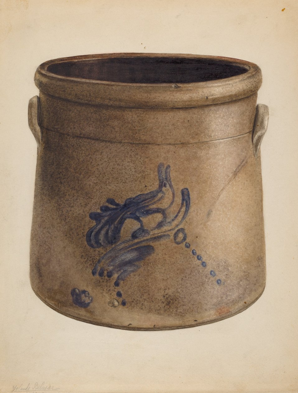 Crock, c. 1939. de Yolande Delasser