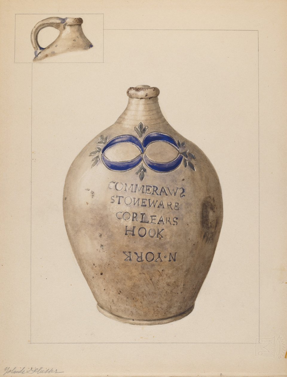 Jug, c. 1937. de Yolande Delasser