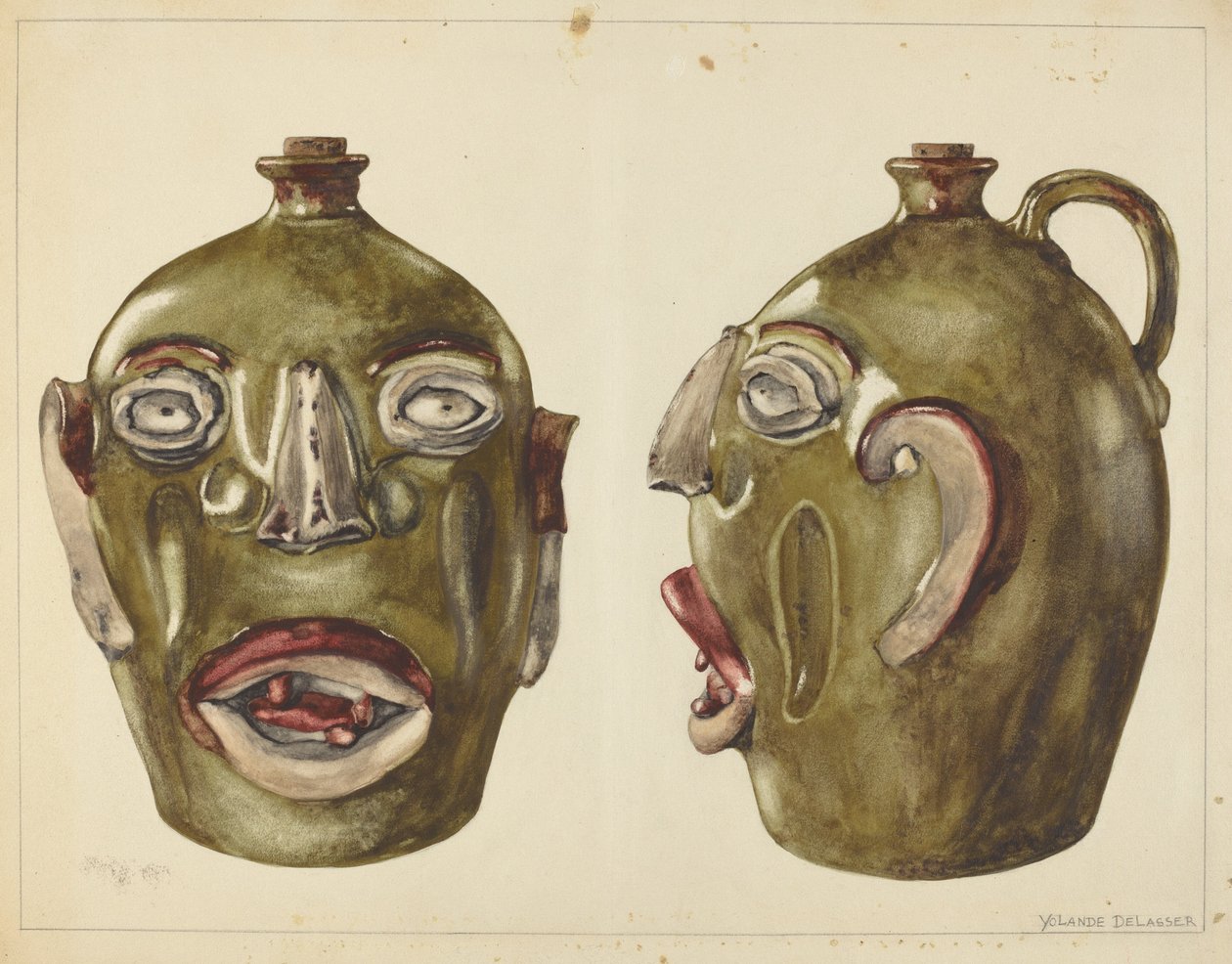 Jug, c. 1940. de Yolande Delasser