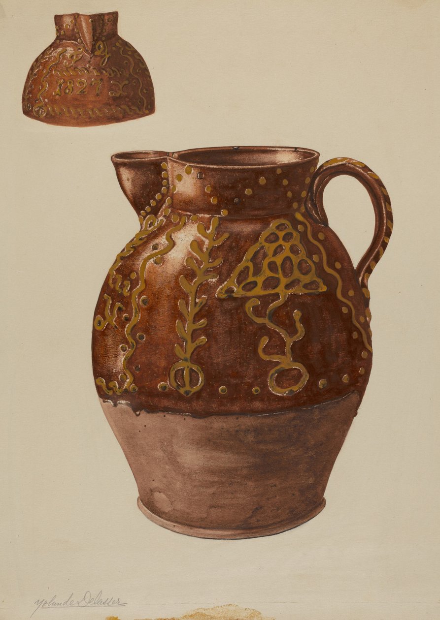 Pai. Alemão Pitcher, c. 1937. de Yolande Delasser