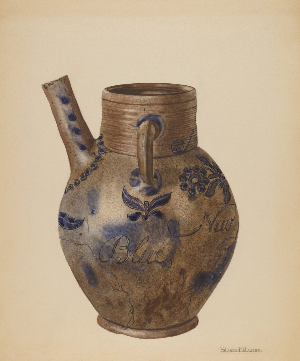 Water Jug, c. 1936. de Yolande Delasser