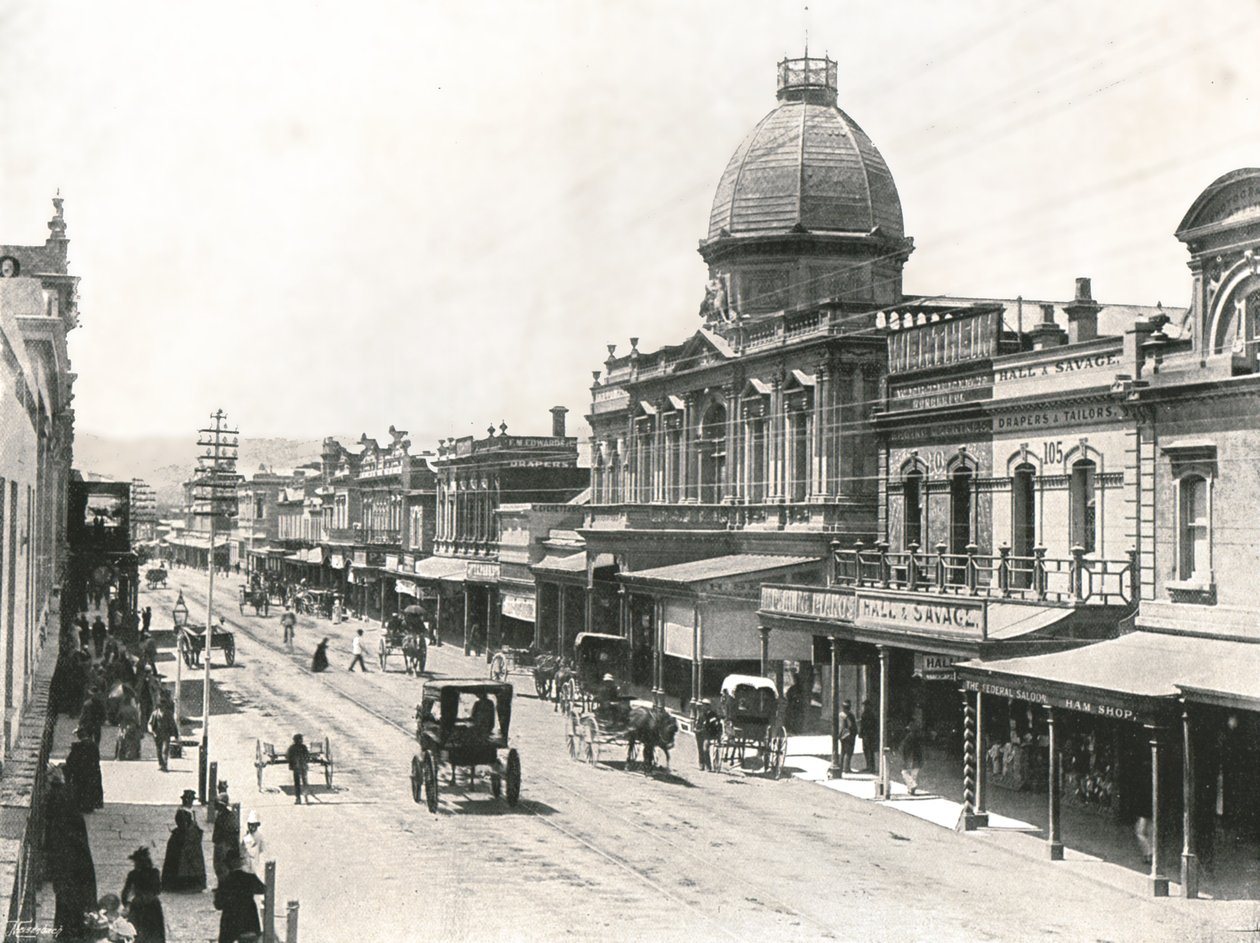 Rundle Street, Adelaide, Austrália, 1895. de York and Son