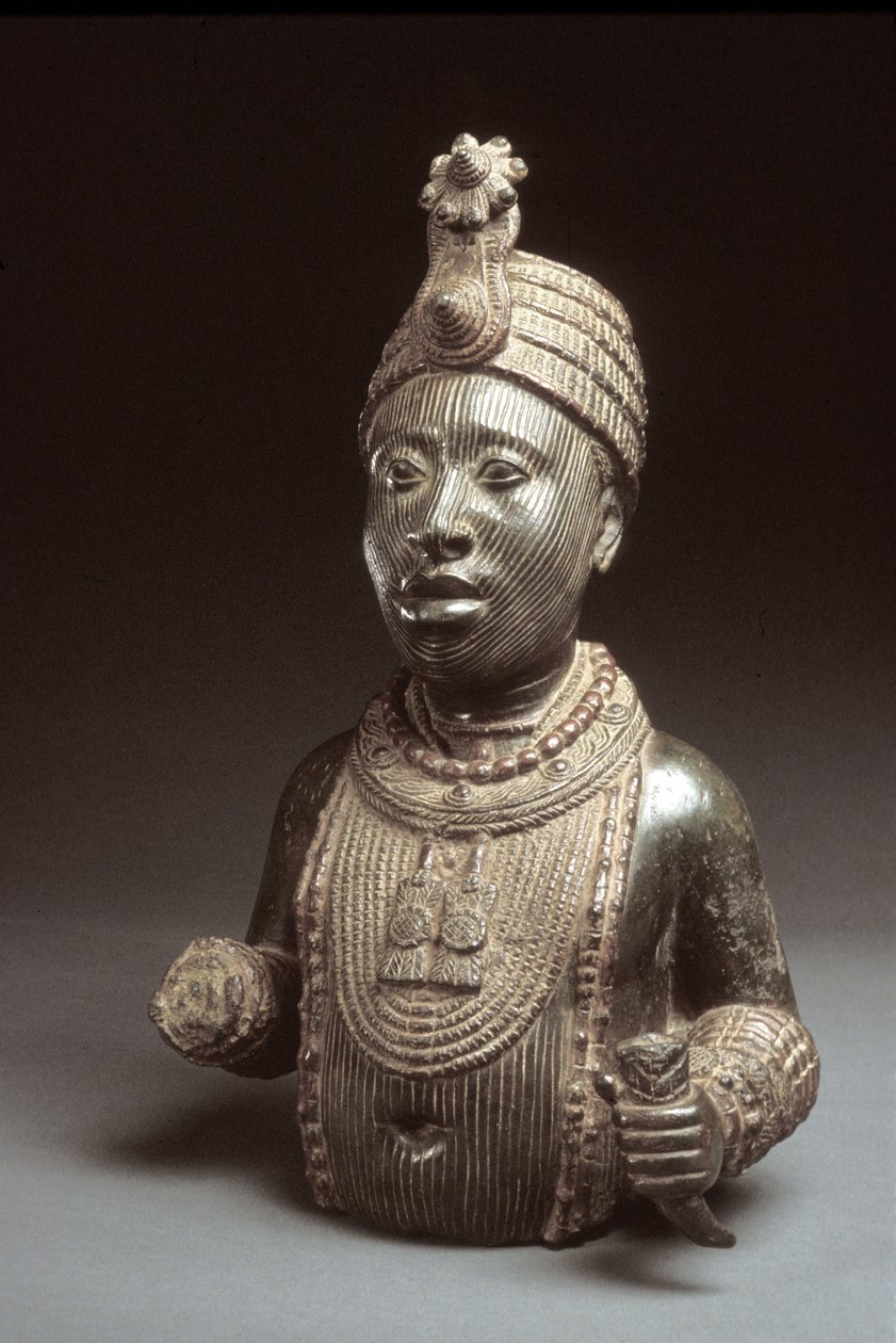 Oni, de Ife, 15 a 16 (latão de zinco) de Yoruba Culture
