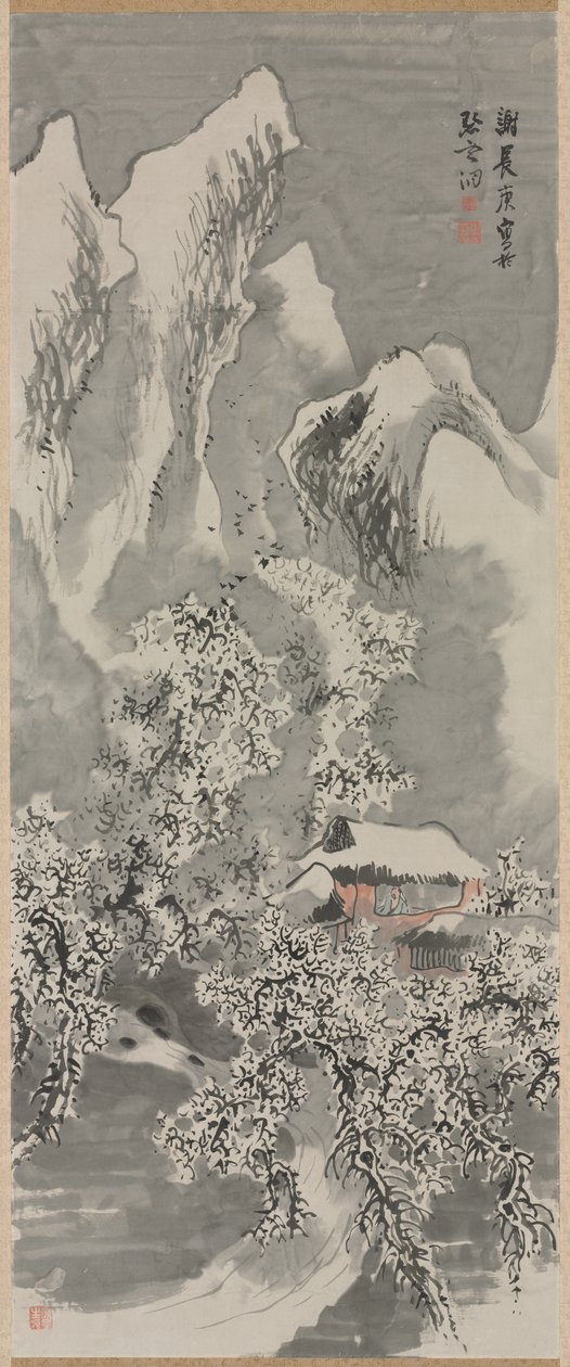Paisagem de neve de Yosa Buson