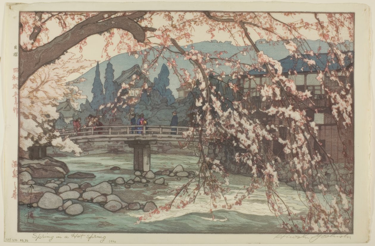 Um Spa na Primavera de Yoshida Hiroshi